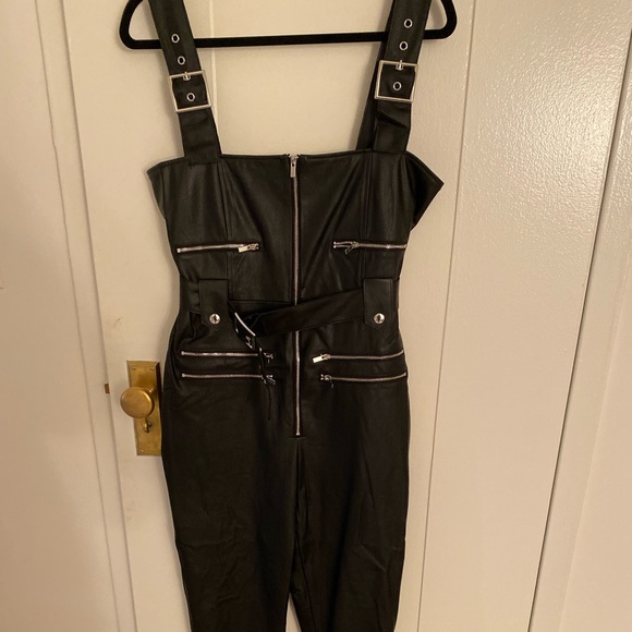 Weworewhat Vegan leather jumpsuit - Picture 3 of 5